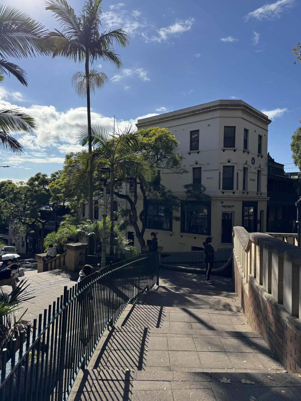 A slow afternoon walk to your favorite restaurant.